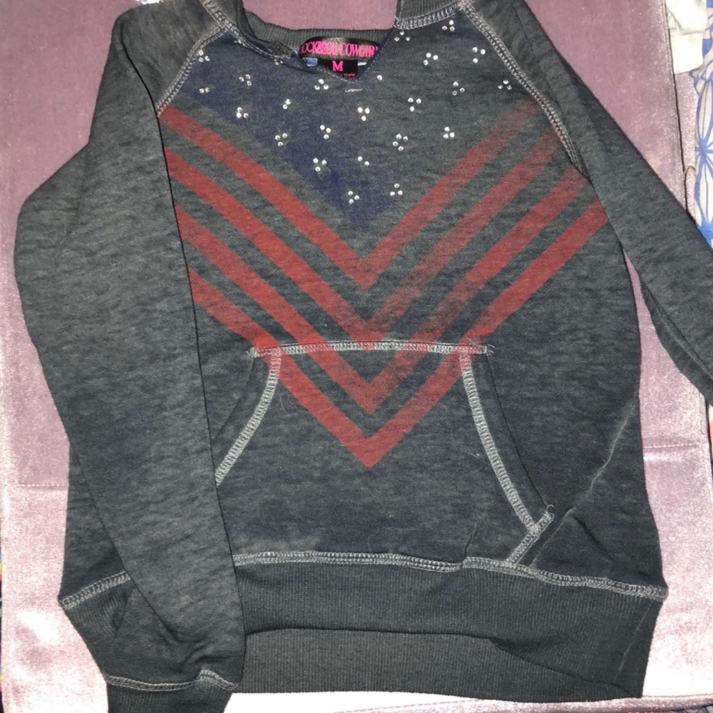 RockNRoll Cowgirl SweatShirt-Girls size Medium